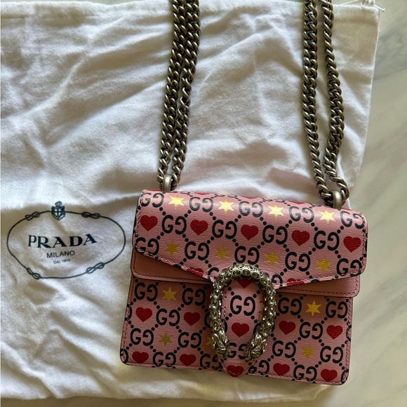 Limited Edition Gucci Heart Dionysus Bag with Prada Dustbag - Picture 3 of 10